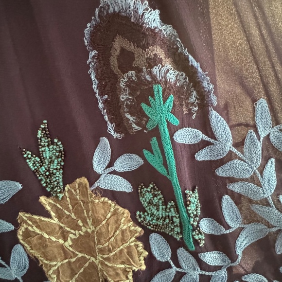 Anthropologie Not So Serious by Pallavi Mohan Woodvine dress size small - Picture 8 of 13